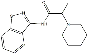N-(1,2-Benzisothiazol-3-yl)-2-(1-piperidinyl)propanamide Struktur