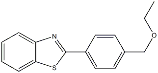 2-[4-(Ethoxymethyl)phenyl]benzothiazole,,结构式