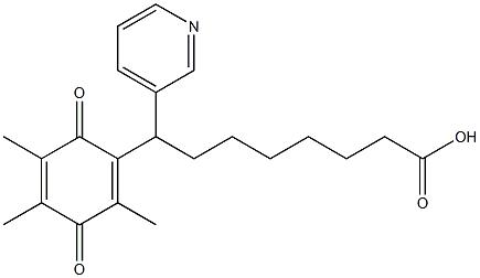 8-(2,4,5-Trimethyl-3,6-dioxo-1,4-cyclohexadienyl)-8-(3-pyridinyl)octanoic acid