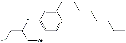 2-(3-Octylphenoxy)-1,3-propanediol Structure