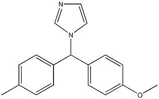 1-[(4-Methoxyphenyl)(4-methylphenyl)methyl]-1H-imidazole,,结构式