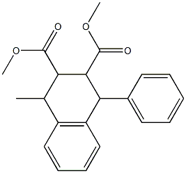 1-Methyl-4-phenyltetralin-2,3-dicarboxylic acid dimethyl ester 结构式