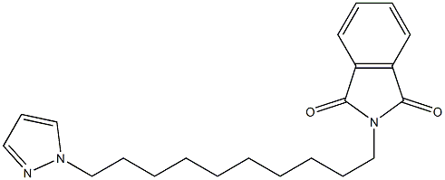 2-[10-(1H-Pyrazol-1-yl)decyl]-2H-isoindole-1,3-dione 结构式