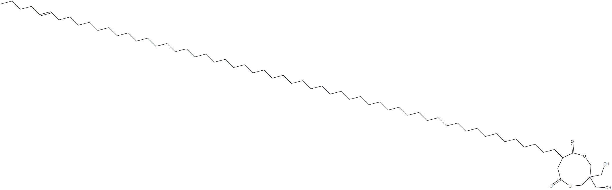 3,3-Bis(hydroxymethyl)-8-(53-octapentacontenyl)-1,5-dioxacyclononane-6,9-dione Structure