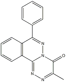 3-Methyl-7-phenyl-4H-[1,2,4]triazino[3,4-a]phthalazin-4-one Structure