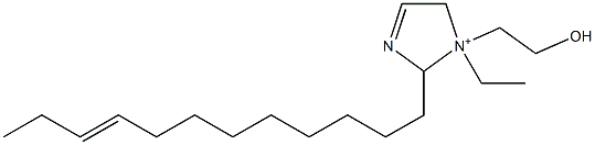 2-(9-ドデセニル)-1-エチル-1-(2-ヒドロキシエチル)-3-イミダゾリン-1-イウム 化学構造式