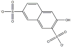 (3-Hydroxy-2,7-naphthalenedisulfonic acid)dianion,,结构式