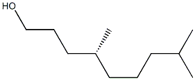 [R,(+)]-4,8-ジメチル-1-ノナノール 化学構造式