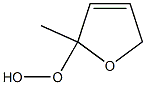 (2,5-Dihydro-2-methylfuran)-2-yl hydroperoxide Structure