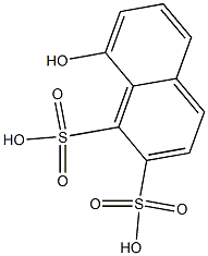 8-Hydroxy-1,2-naphthalenedisulfonic acid,,结构式