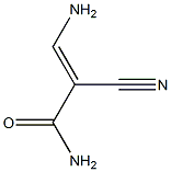 (E)-2-Cyano-3-aminopropenamide Structure