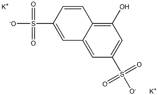 4-Hydroxy-2,7-naphthalenedisulfonic acid dipotassium salt,,结构式