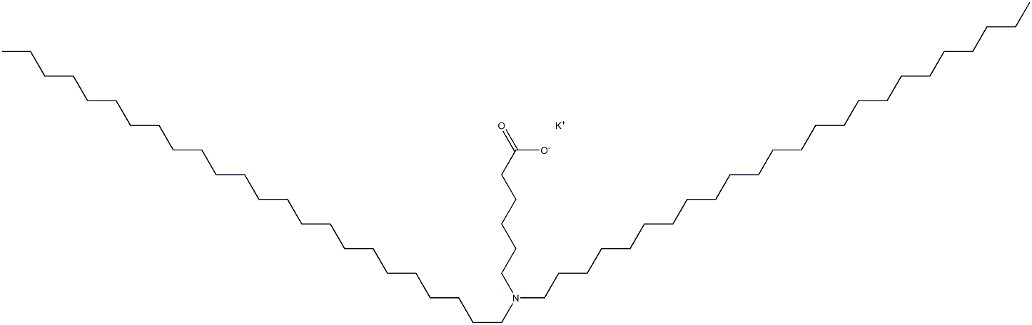 6-(ジテトラコシルアミノ)ヘキサン酸カリウム 化学構造式