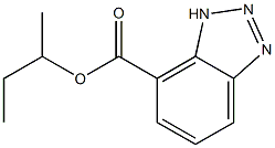 3H-Benzotriazole-4-carboxylic acid (1-methylpropyl) ester,,结构式
