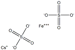 硫酸セシウム鉄(III) 化学構造式