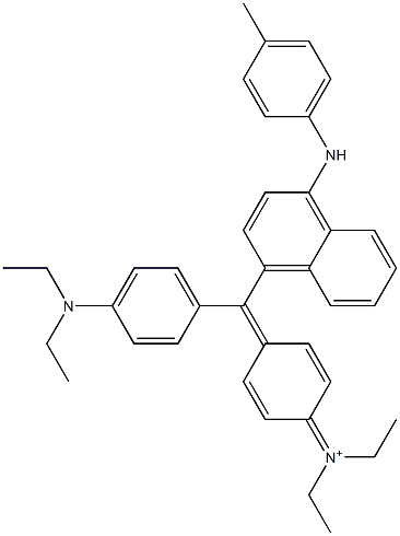 N-[4-[[4-(Diethylamino)phenyl][4-[(4-methylphenyl)amino]-1-naphthalenyl]methylene]-2,5-cyclohexadien-1-ylidene]-N-ethylethanaminium