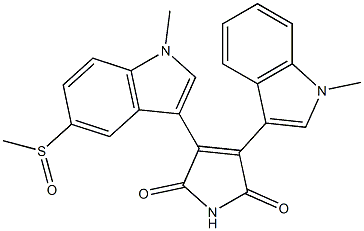 3-(5-Methylsulfinyl-1-methyl-1H-indol-3-yl)-4-(1-methyl-1H-indol-3-yl)-1H-pyrrole-2,5-dione|