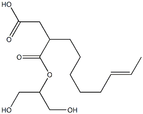 2-(6-Octenyl)succinic acid hydrogen 1-[2-hydroxy-1-(hydroxymethyl)ethyl] ester Structure