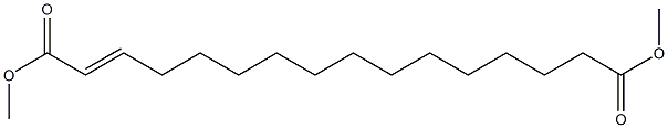 2-Hexadecenedioic acid dimethyl ester Structure