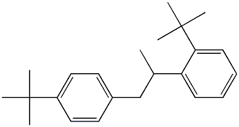 2-(2-tert-Butylphenyl)-1-(4-tert-butylphenyl)propane 结构式