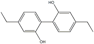 4,4'-Diethyl-1,1'-biphenyl-2,2'-diol,,结构式