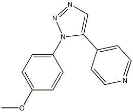 1-(4-Methoxyphenyl)-5-(4-pyridyl)-1H-1,2,3-triazole 结构式