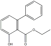 2-ヒドロキシ-6-フェニル安息香酸エチル 化学構造式