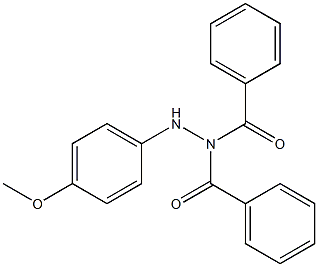 N1-Benzoyl-N2-(4-methoxyphenyl)benzhydrazide Structure