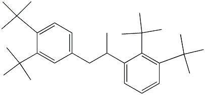 2-(2,3-Di-tert-butylphenyl)-1-(3,4-di-tert-butylphenyl)propane Structure