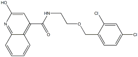  N-[2-(2,4-Dichlorobenzyloxy)ethyl]-2-hydroxyquinoline-4-carboxamide