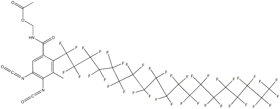 N-(Acetyloxymethyl)-2-(nonatriacontafluorononadecyl)-4,5-diisocyanato-3-methylbenzamide