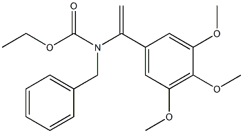 N-Benzyl-N-[1-(3,4,5-trimethoxyphenyl)vinyl]carbamic acid ethyl ester Structure