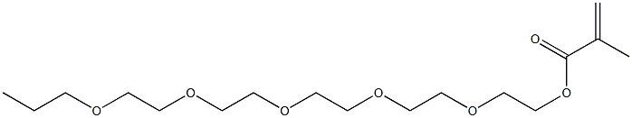 Methacrylic acid 2-[2-[2-[2-(2-propoxyethoxy)ethoxy]ethoxy]ethoxy]ethyl ester Structure