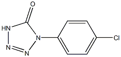 1-(4-クロロフェニル)-1H-テトラゾール-5(4H)-オン 化学構造式
