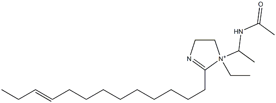 1-[1-(Acetylamino)ethyl]-1-ethyl-2-(10-tridecenyl)-2-imidazoline-1-ium,,结构式