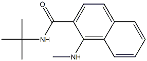 N-tert-Butyl-1-(methylamino)naphthalene-2-carboxamide,,结构式