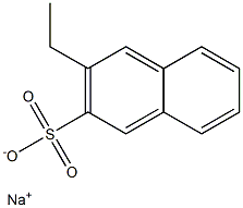 3-エチル-2-ナフタレンスルホン酸ナトリウム 化学構造式