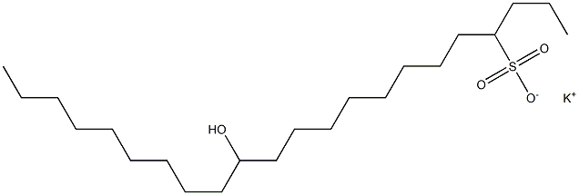 13-ヒドロキシドコサン-4-スルホン酸カリウム 化学構造式