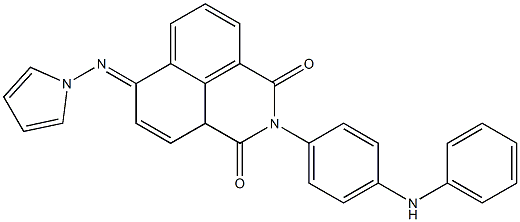 6-Pyrrolizino-2-[4-(phenylamino)phenyl]-2H-benzo[de]isoquinoline-1,3-dione Structure