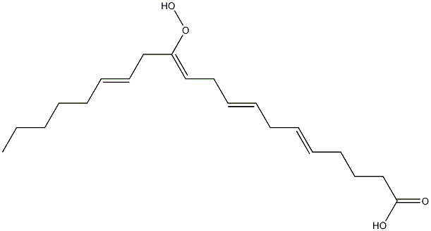 12-ヒドロペルオキシ-5,8,11,14-イコサテトラエン酸 化学構造式