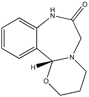 (12bR)-3,4,8,12b-Tetrahydro-2H-[1,3]oxazino[3,2-d][1,4]benzodiazepin-7(6H)-one Structure