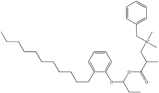 N,N-Dimethyl-N-benzyl-N-[2-[[1-(2-undecylphenyloxy)propyl]oxycarbonyl]propyl]aminium