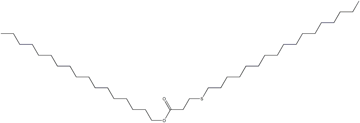 3-(ヘプタデシルチオ)プロピオン酸ヘプタデシル 化学構造式