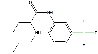 2-(Butylamino)-N-[3-(trifluoromethyl)phenyl]butyramide Struktur