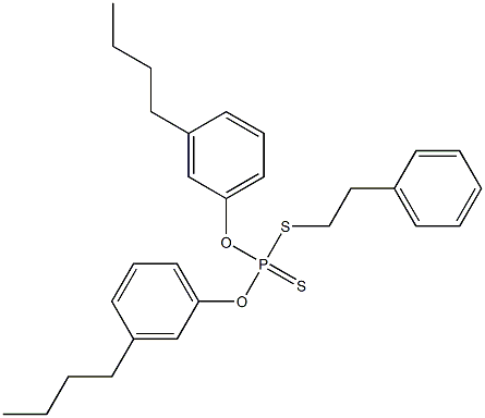 Dithiophosphoric acid O,O-bis(3-butylphenyl)S-(2-phenylethyl) ester 结构式