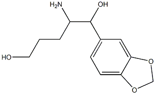 2-Amino-1-(1,3-benzodioxol-5-yl)pentane-1,5-diol Structure