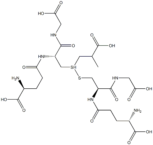 S-(2-Carboxypropyl)glutathione,,结构式