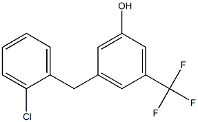 5-(2-Chlorobenzyl)-3-trifluoromethylphenol,,结构式
