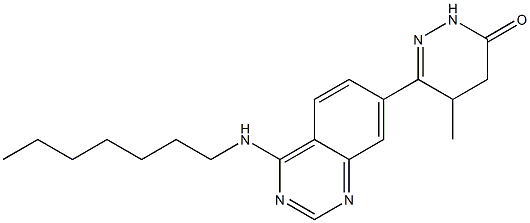 4,5-Dihydro-5-methyl-6-(4-heptylaminoquinazolin-7-yl)pyridazin-3(2H)-one|