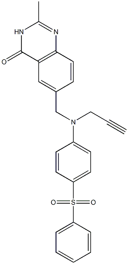 2-Methyl-6-[N-(2-propynyl)-N-(4-phenylsulfonylphenyl)aminomethyl]quinazolin-4(3H)-one